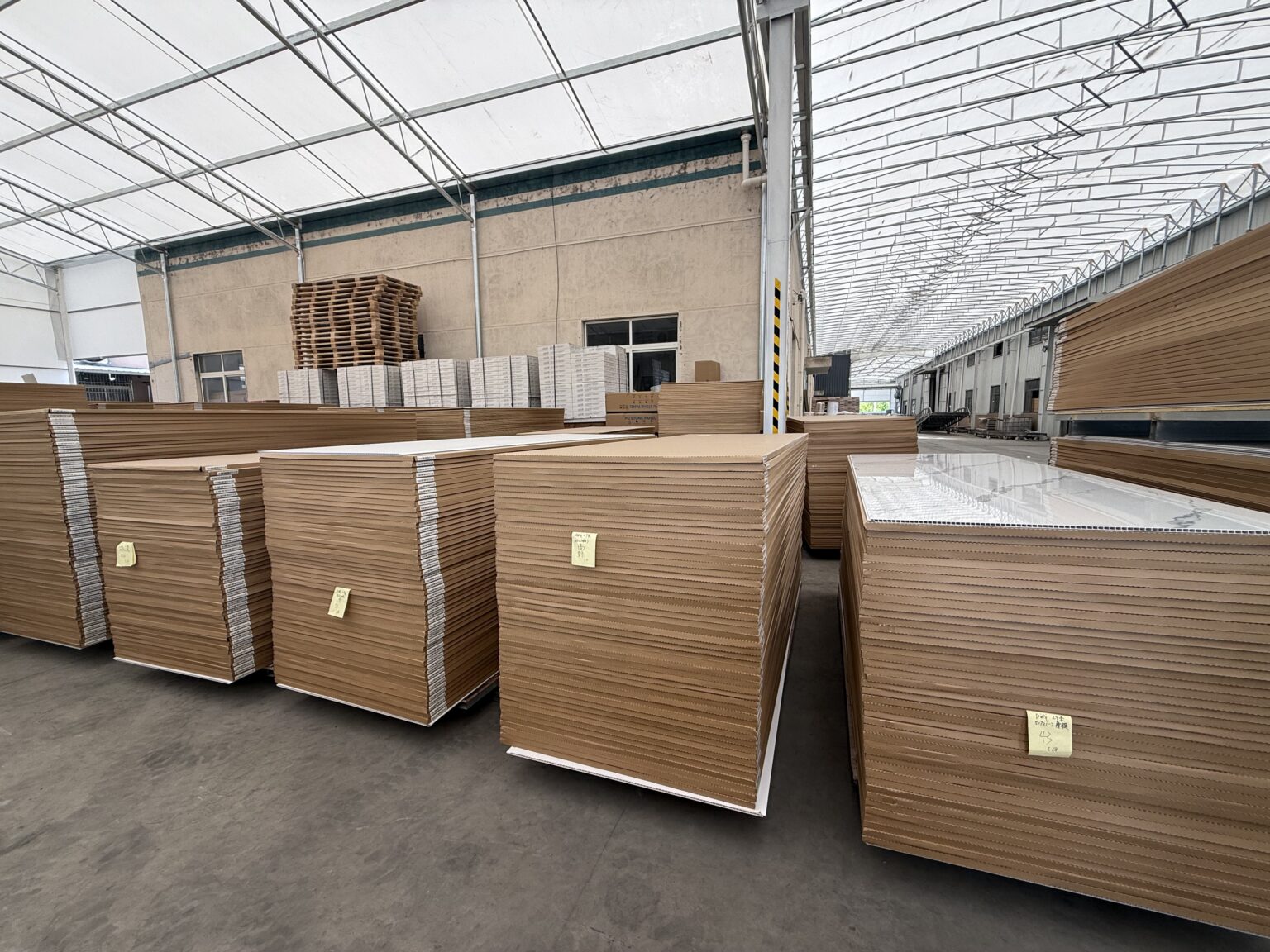 Packed decorative wall panels