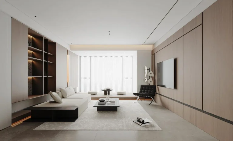 Modern interior with wall and ceiling panels from Fulin blog