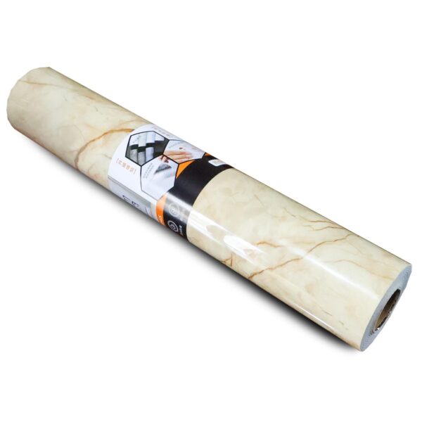PET Wall Film Roll - Cream Marble Roll