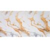 PET Marble Wall Film - White Gold Marble PET Marble Wall Film - White Gold Marble