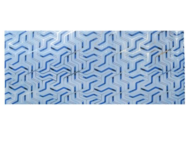 PET Marble Wall Film - Blue Geometric Pattern PET Marble Wall Film - Blue Geometric Pattern