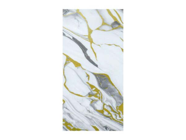 PET Marble Wall Film - White Gold Marble Portrait PET Marble Wall Film - White Gold Marble Portrait