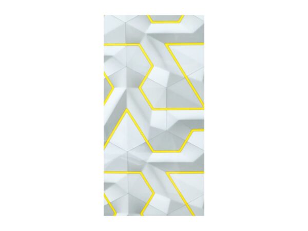 PET Marble Wall Film - White Yellow Geometric Portrait PET Marble Wall Film - White Yellow Geometric Portrait