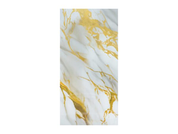 PET Marble Wall Film - White Gold Marble PET Marble Wall Film - White Gold Marble